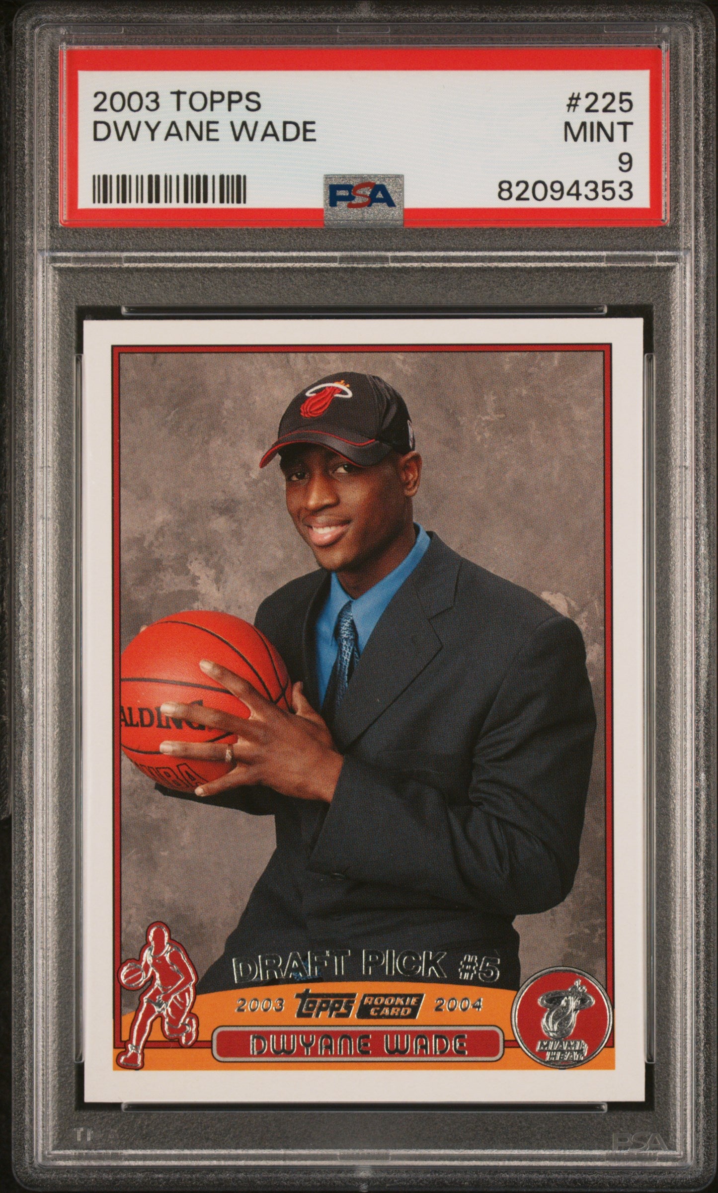 2003 Topps Dwyane Wade #225 PSA 9