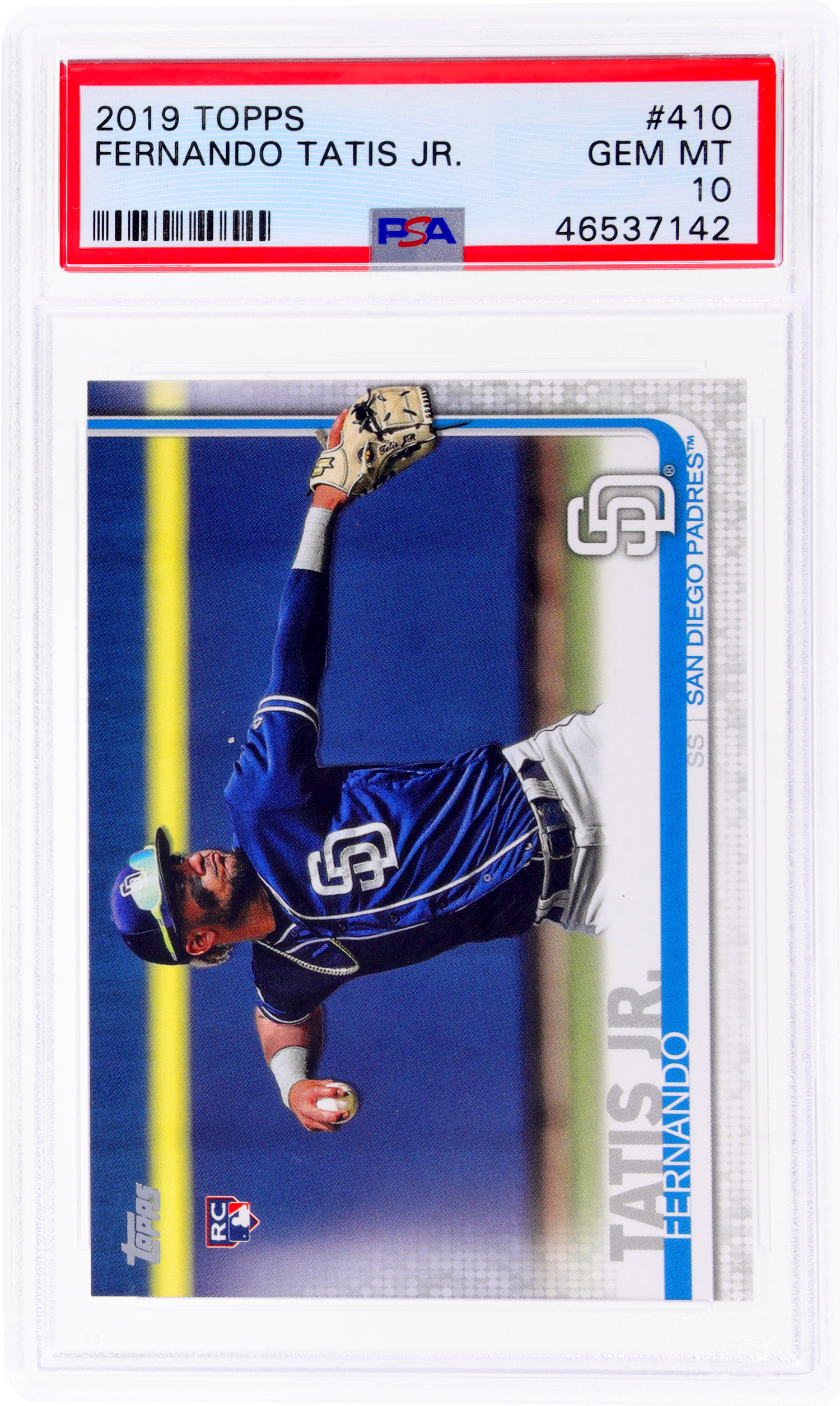 2019 Topps #410 Fernando Tatis PSA 10