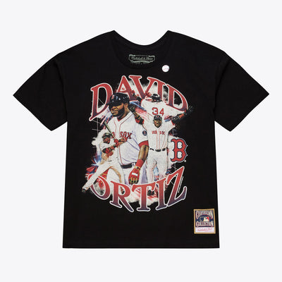 Mitchell & Ness David Ortiz Boston Red Sox Black Legendary Collage T-Shirt