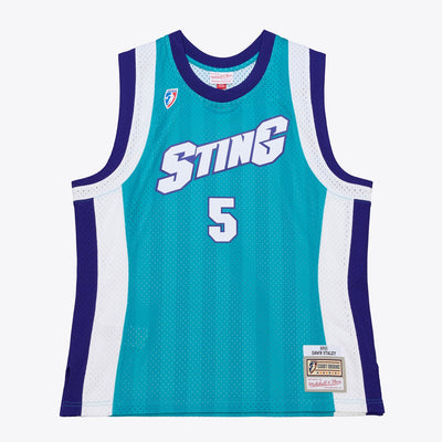 Mitchell & Ness Dawn Staley Charlotte Sting 2001 Teal Swingman Jersey