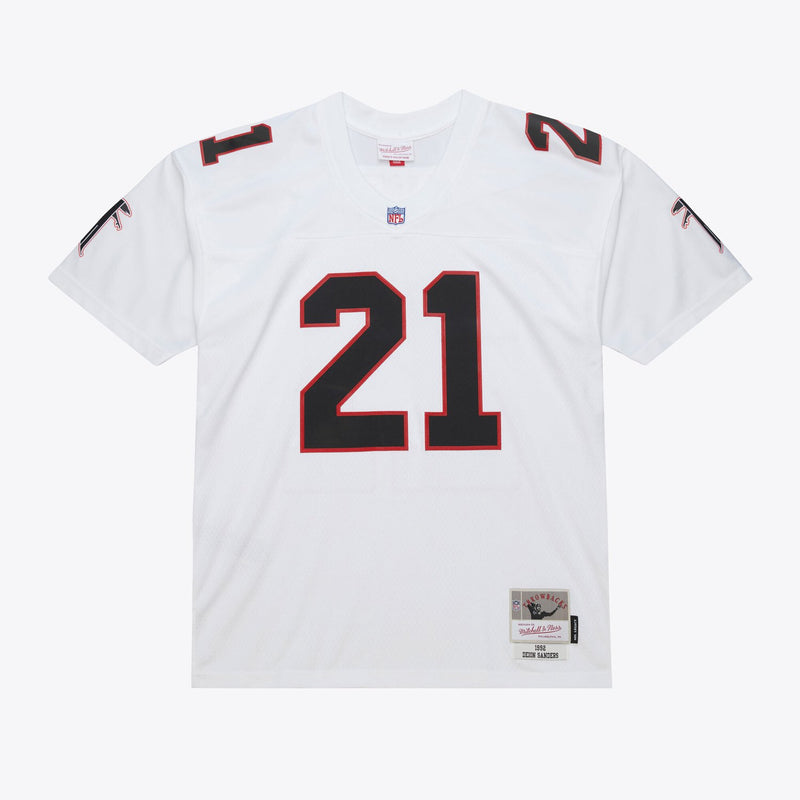 Mitchell & Ness Deion Sanders Atlanta Falcons 1992 White Legacy Player Jersey