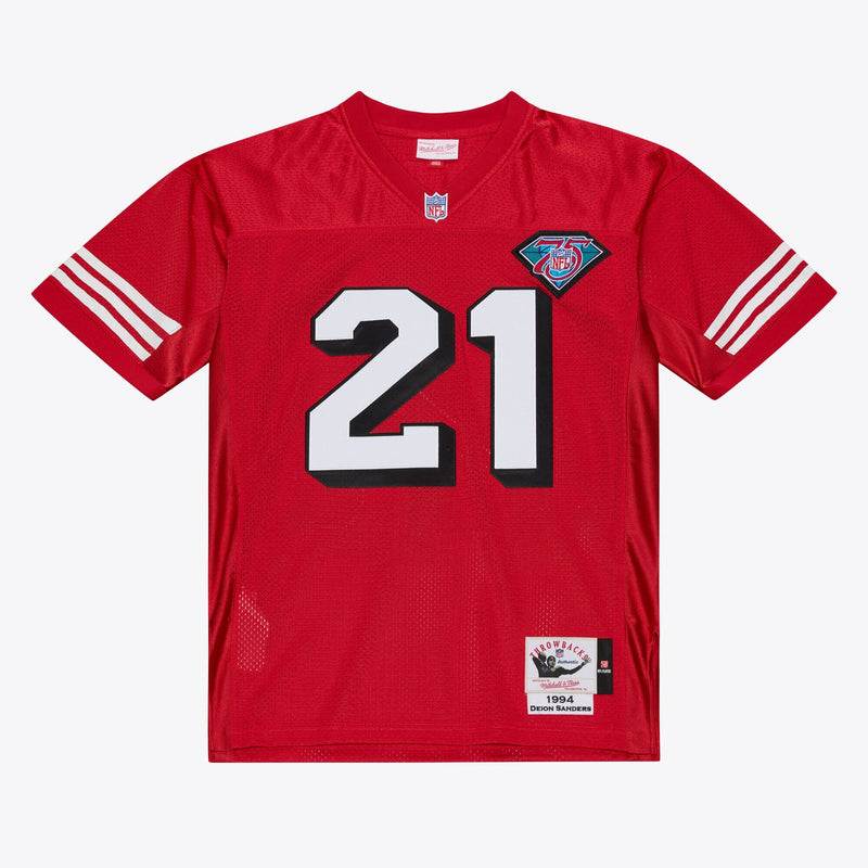 Mitchell & Ness Deion Sanders San Francisco 49ers 1994 Scarlet Authentic Jersey