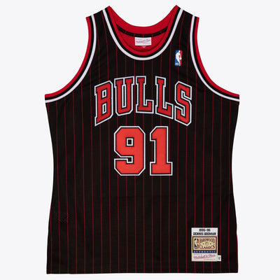 Mitchell & Ness Dennis Rodman Chicago Bulls 1995-96 Black Authentic Jersey