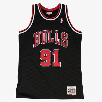 Mitchell & Ness Dennis Rodman Chicago Bulls 1997-98 Black Swingman Player Jersey
