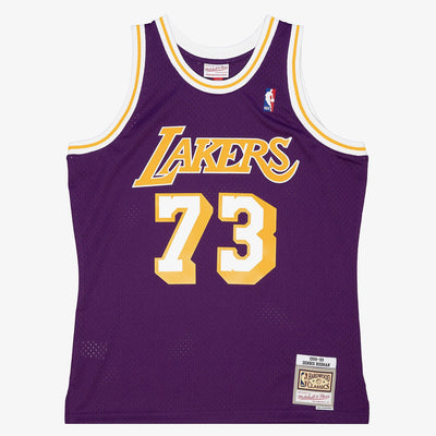 Mitchell & Ness Dennis Rodman Los Angeles Lakers 1998-99 Purple Swingman Player Jersey