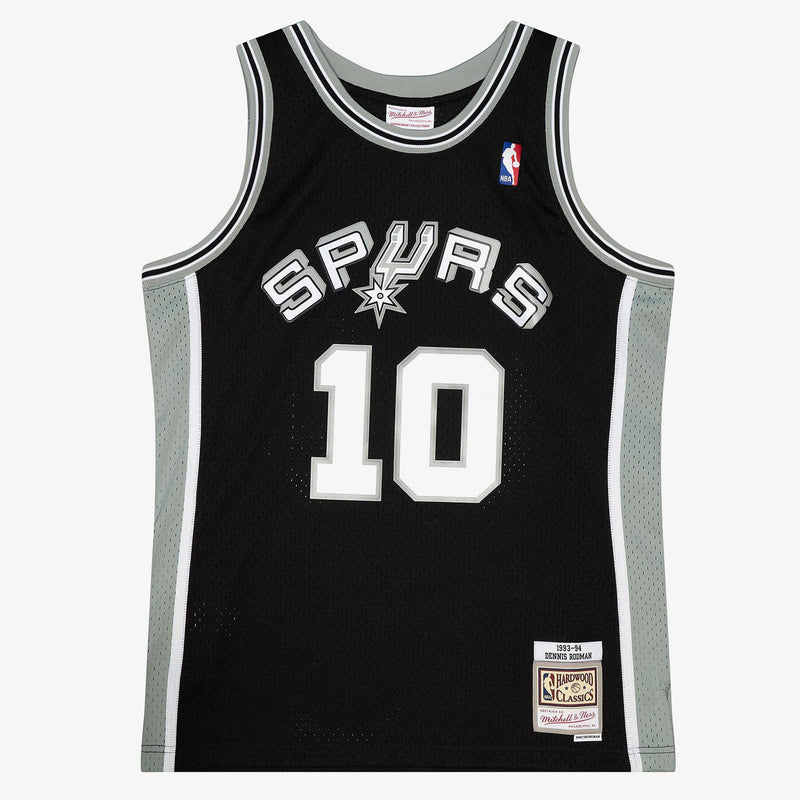 Mitchell & Ness Dennis Rodman San Antonio Spurs 1993-94 Black Swingman Jersey
