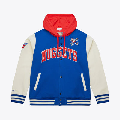 Mitchell & Ness Denver Nuggets Royal Courtside Fleece Full-Snap Jacket