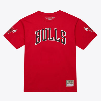 Mitchell & Ness Derrick Rose Chicago Bulls Red Name & Number T-Shirt