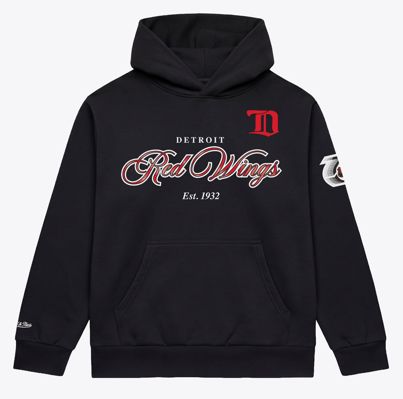 Mitchell & Ness Detroit Red Wings Black Legacy Made Hoodie