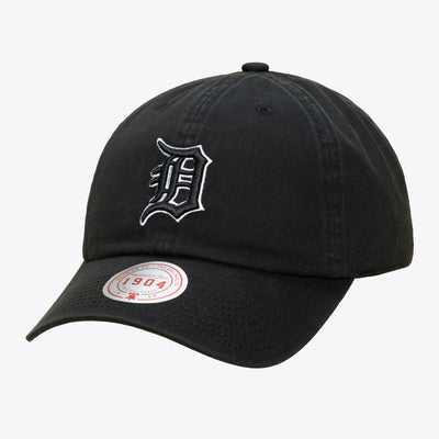 Mitchell & Ness Detroit Tigers Black & White 1904 Dad Adjustable Hat