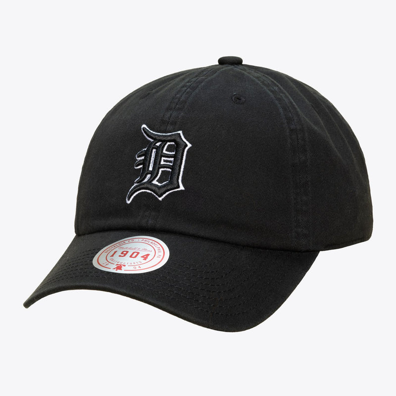 Mitchell & Ness Detroit Tigers Black & White 1904 Dad Adjustable Hat