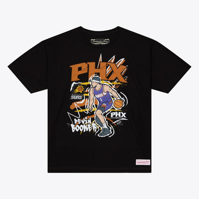 Mitchell & Ness Devin Booker Phoenix Suns Black Chalked Up T-Shirt