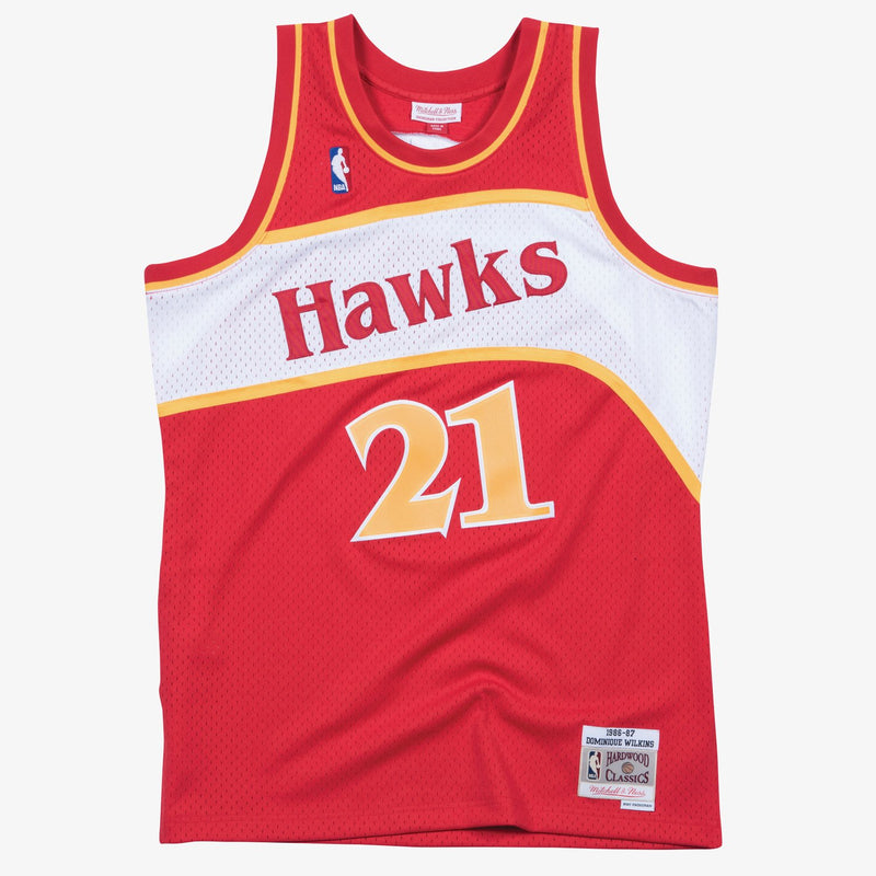 Mitchell & Ness Dominique Wilkins Atlanta Hawks 1986-87 Red Swingman Player Jersey