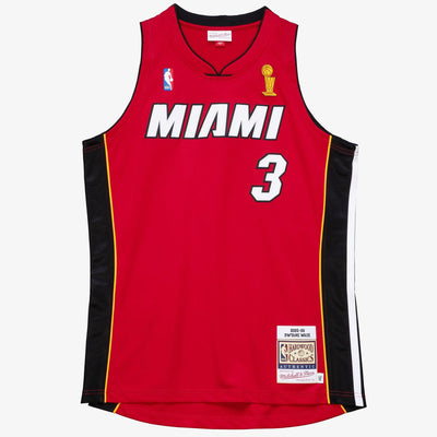 Mitchell & Ness Dwyane Wade Miami Heat 2005-06 Red Authentic Finals Jersey