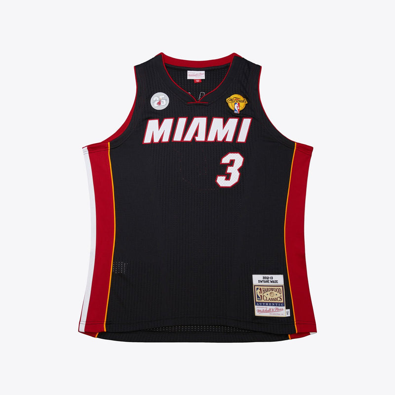 Mitchell & Ness Dwyane Wade Miami Heat 2012-13 Black Authentic Jersey