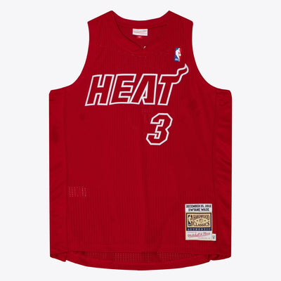 Mitchell & Ness Dwyane Wade Miami Heat 2012-13 Red Authentic Jersey