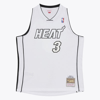Mitchell & Ness Dwyane Wade Miami Heat 2012-13 White Swingman Jersey