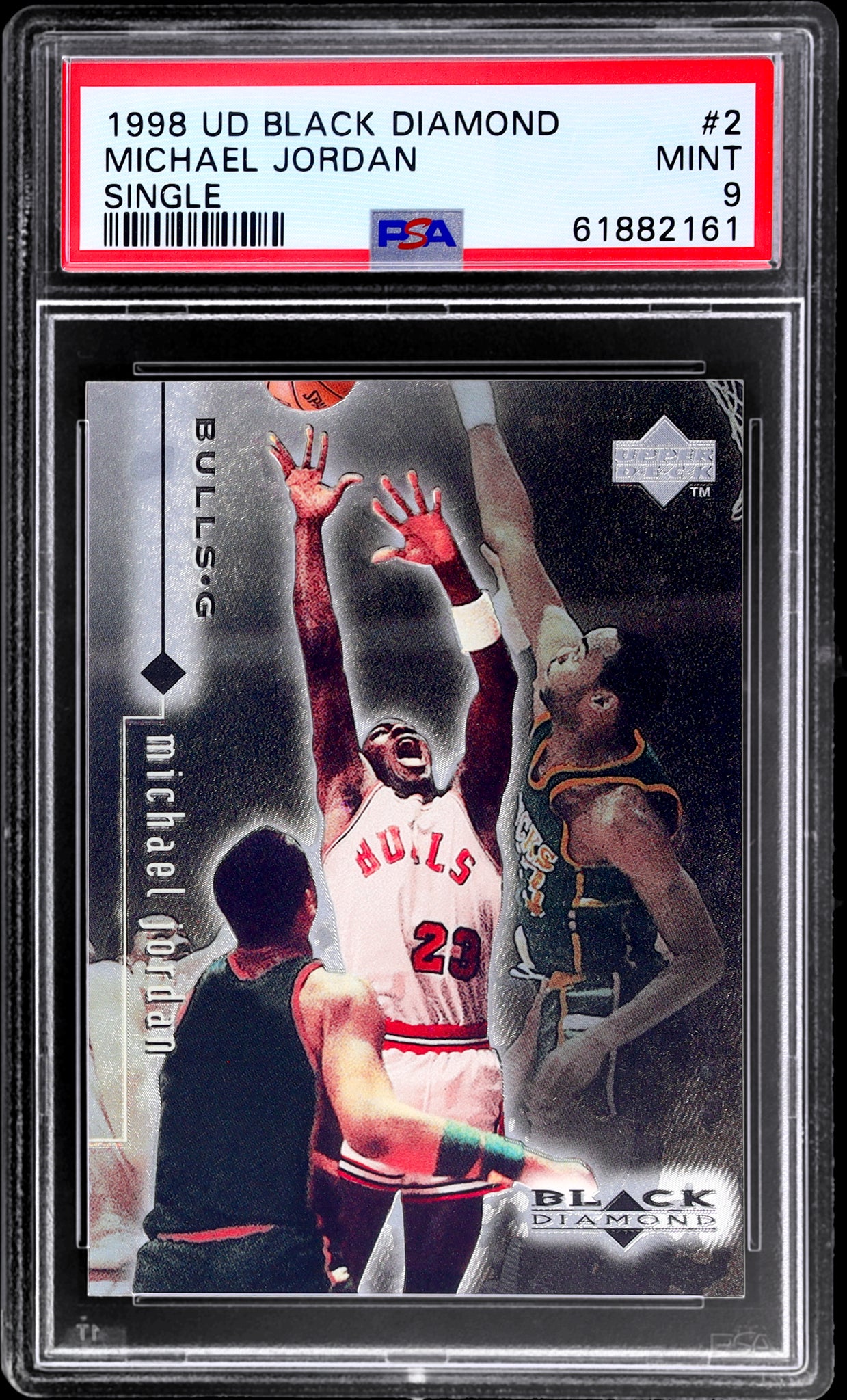 1998 Black Diamond #2 Michael Jordan Single PSA 9