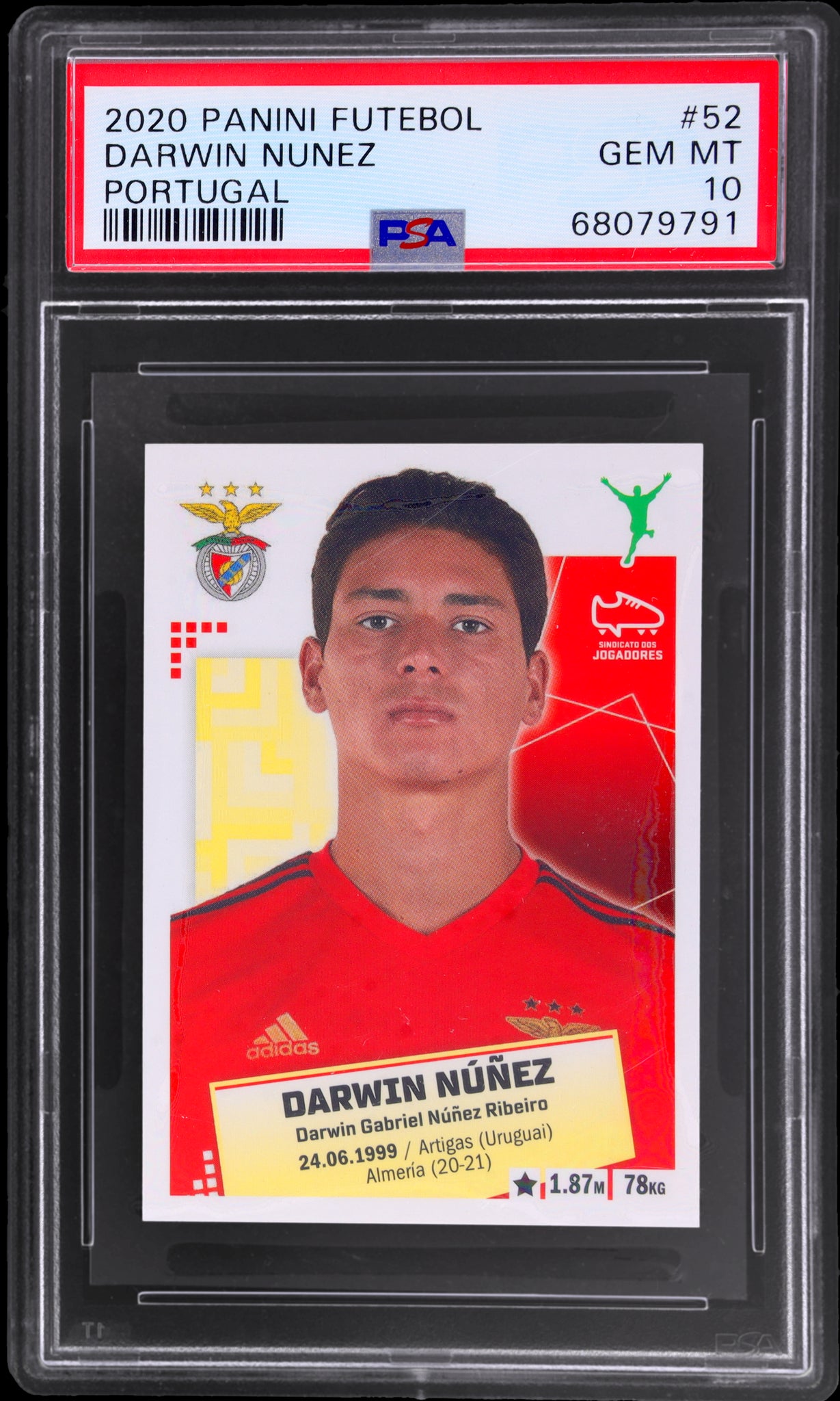 2020 Panini Futebol Portugal #52 Darwin Nunez PSA 10