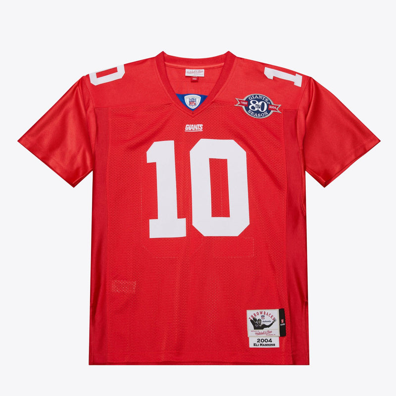 Mitchell & Ness Eli Manning New York Giants Red 2004 Alternate Authentic Jersey