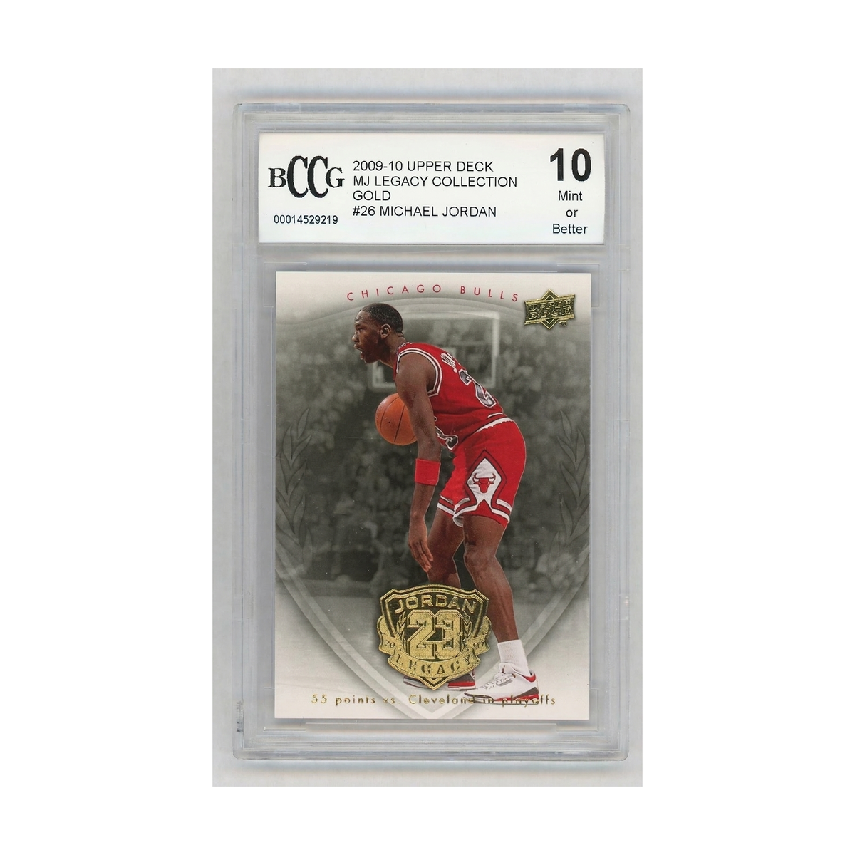 2009-10 Upper Deck MJ Legacy Collection Michael Jordan #26 BCCG 10