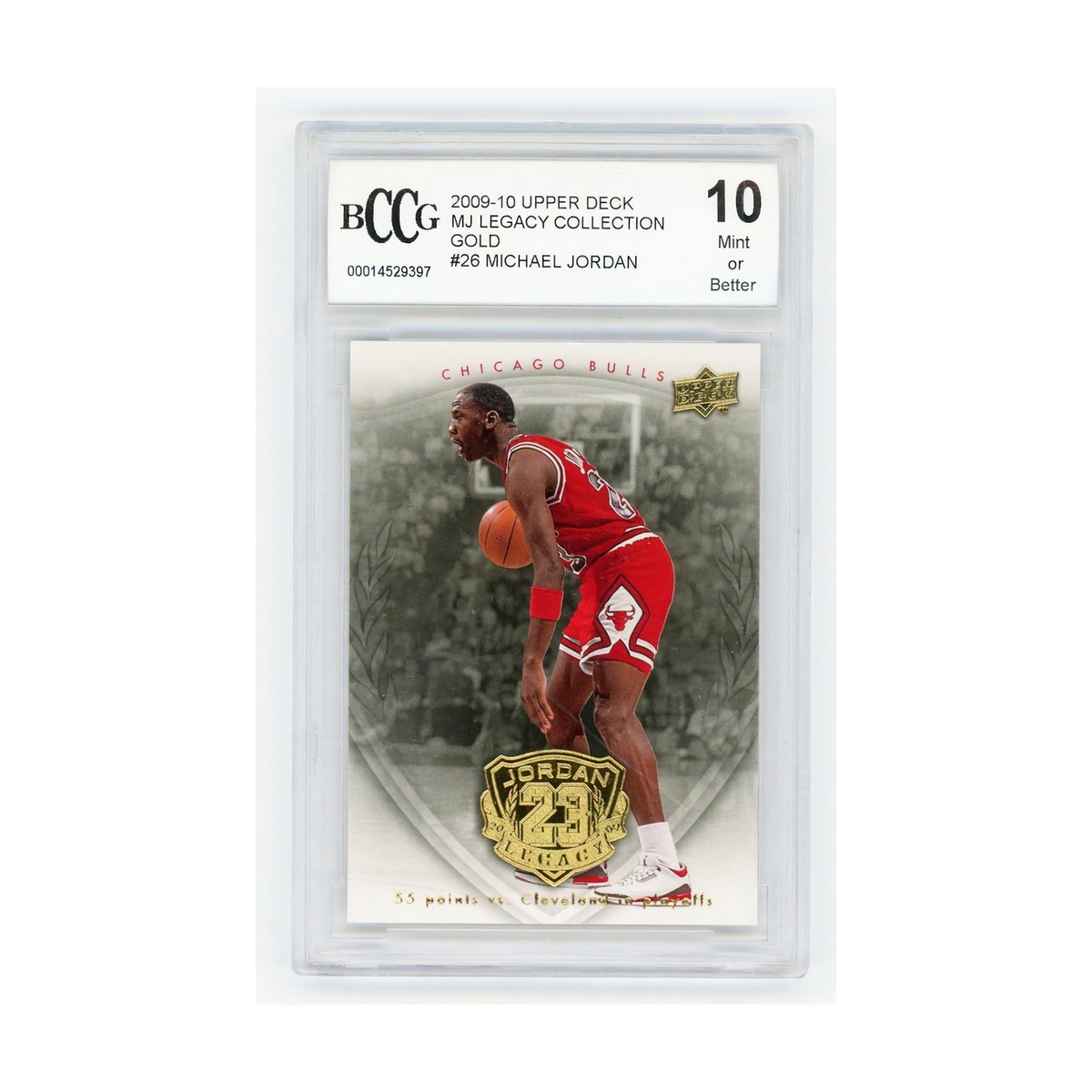 2009-10 Upper Deck MJ Legacy Collection Michael Jordan #26 BCCG 10