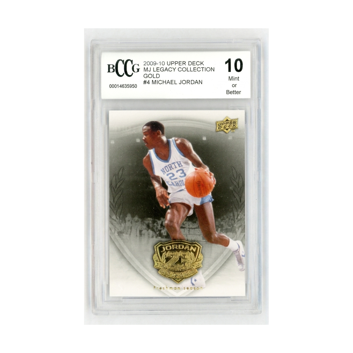 2009-10 Upper Deck MJ Legacy Collection Gold Michael Jordan #4 BCCG 10
