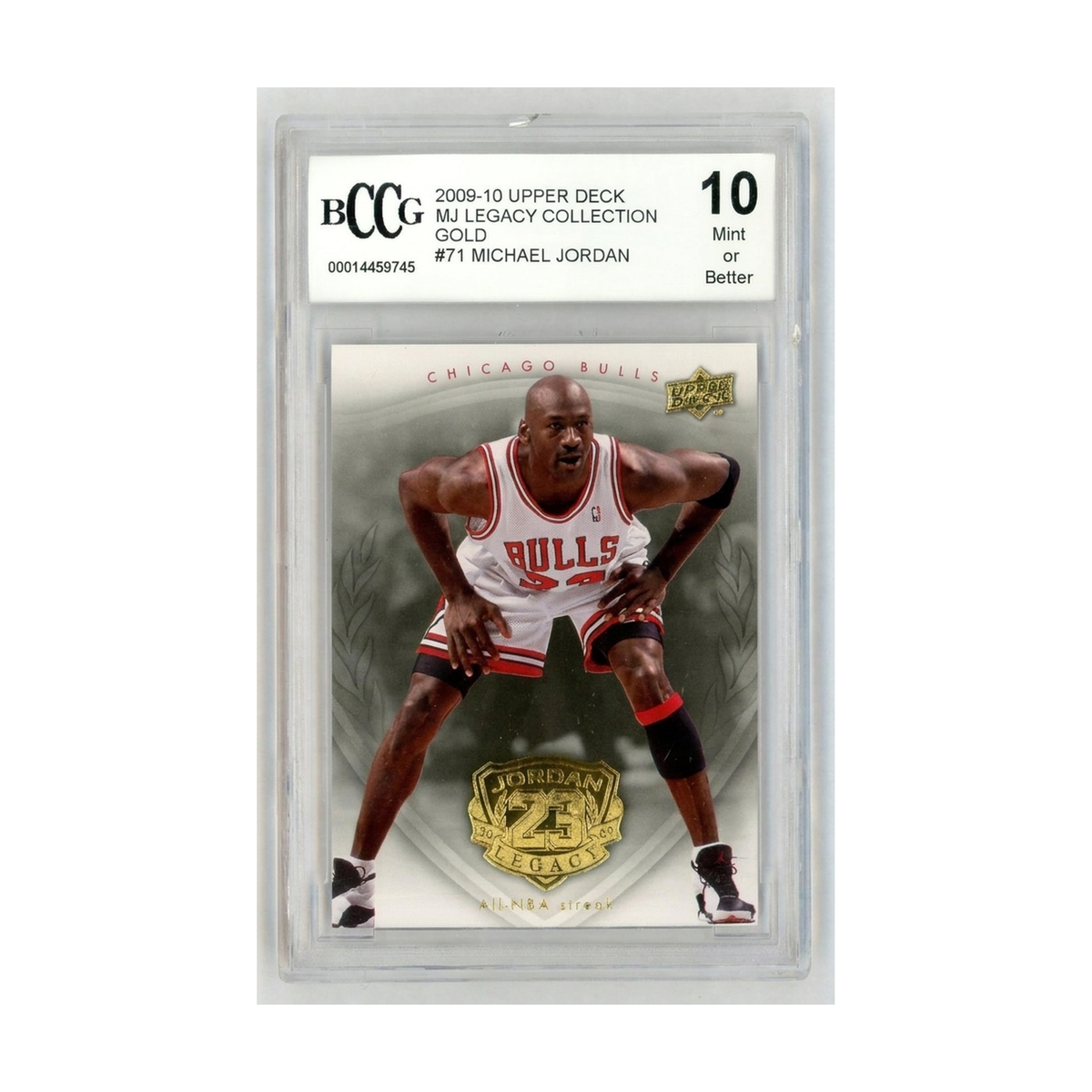2009-10 Upper Deck MJ Legacy Collection Gold Michael Jordan #71 BCCG 10