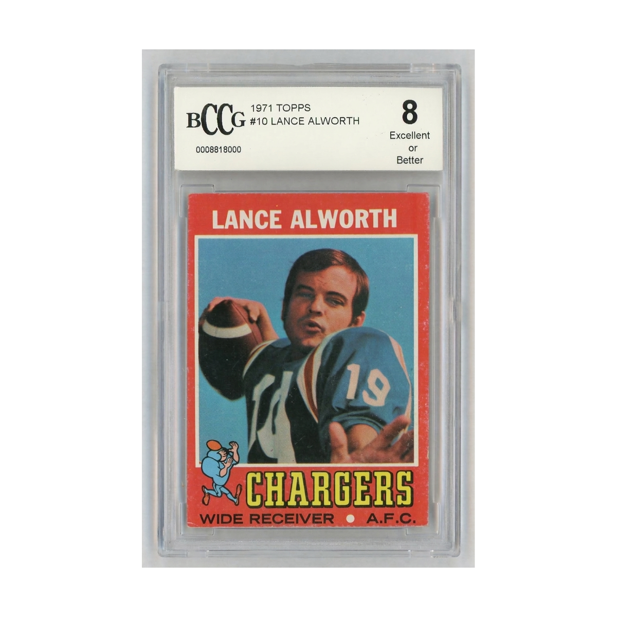 1971 Topps Lance Alworth #10 BCCG 8