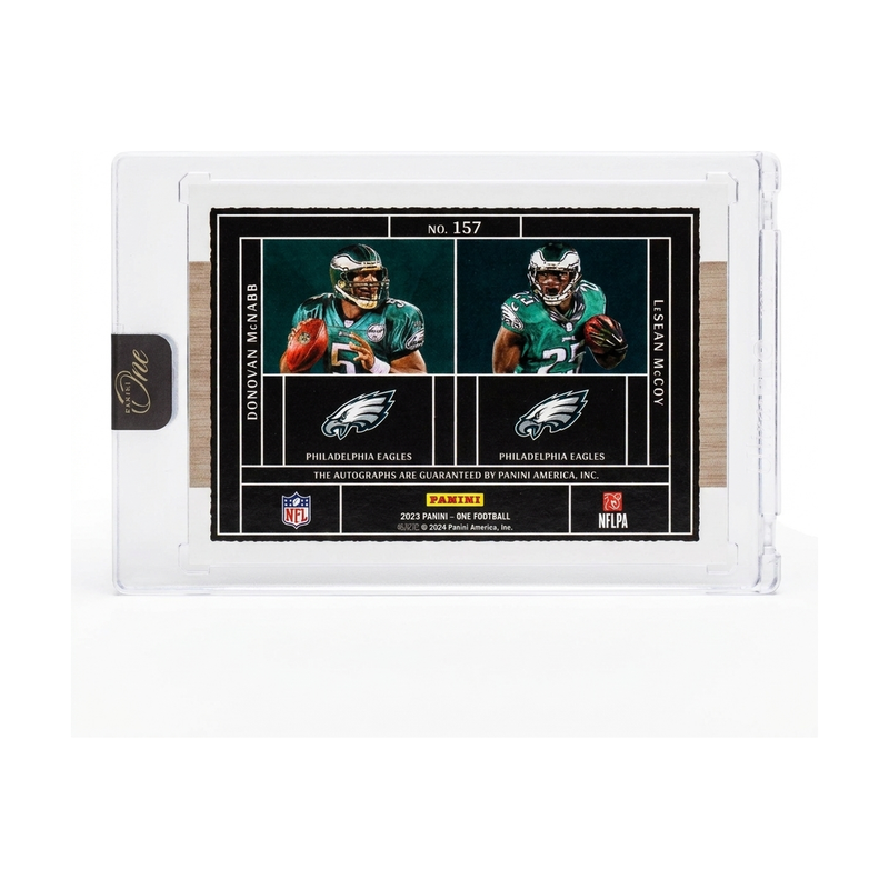 2023 Panini One Plus One Signatures Donovan McNabb/LeSean McCoy #157 Auto /35