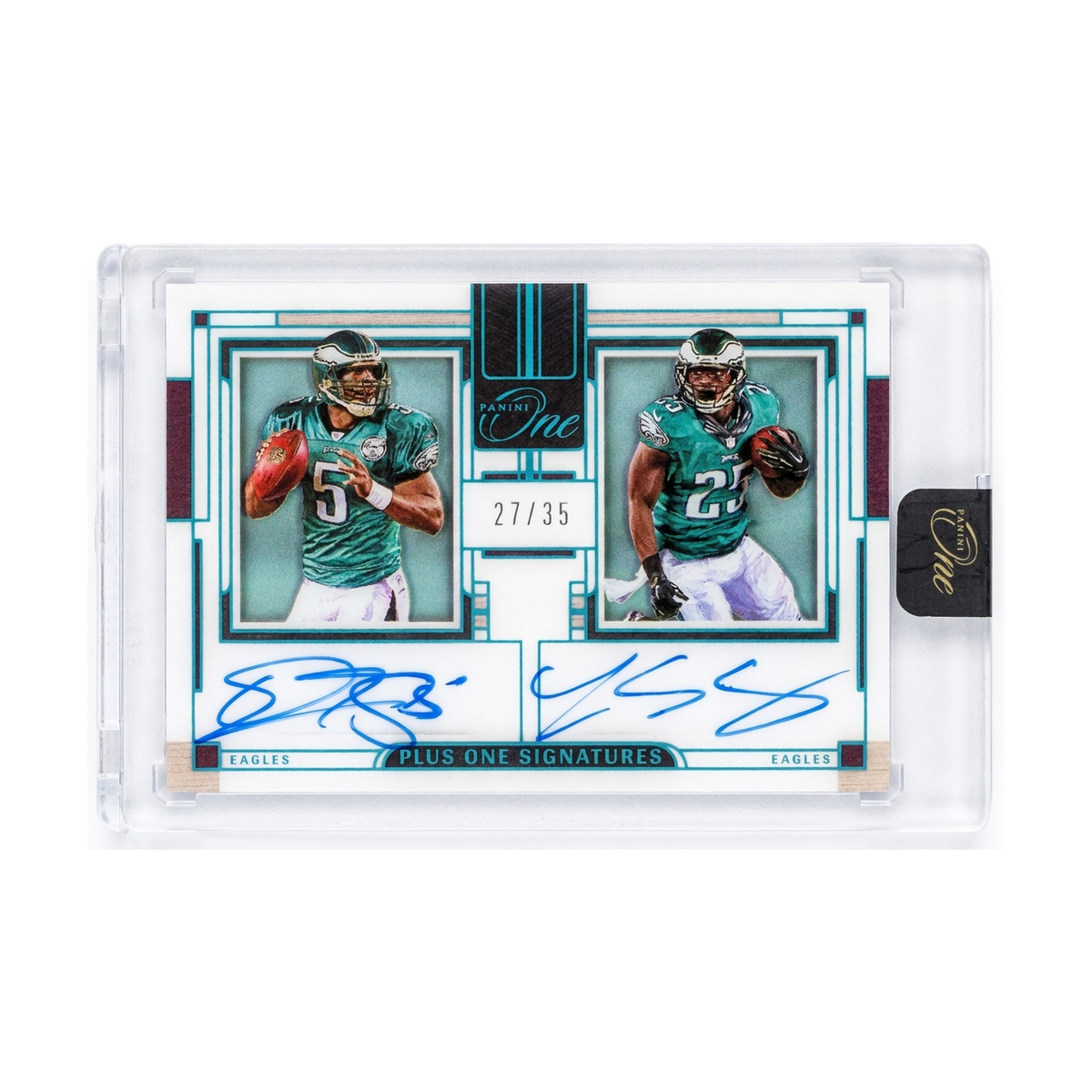 2023 Panini One Plus One Signatures Donovan McNabb/LeSean McCoy #157 Auto /35
