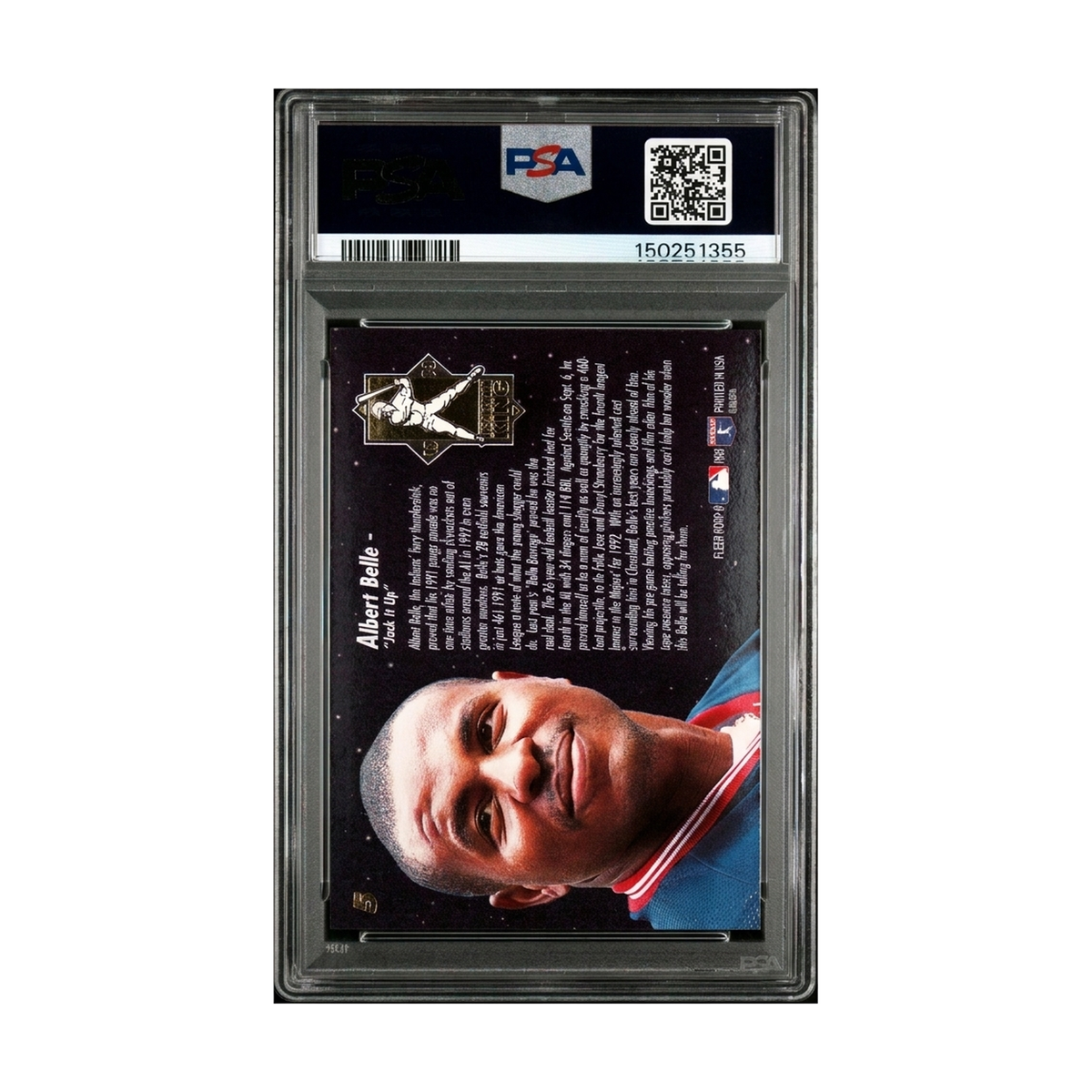 1993 Ultra Albert Belle #5 Home Run Kings PSA 9