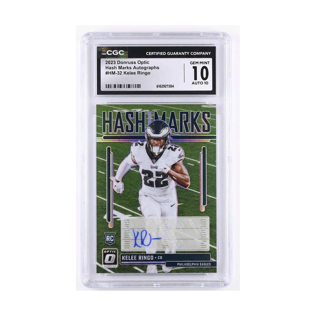2023 Donruss Optic Hash Marks Autographs Kelee Ringo #HM-32 Auto CGC 10