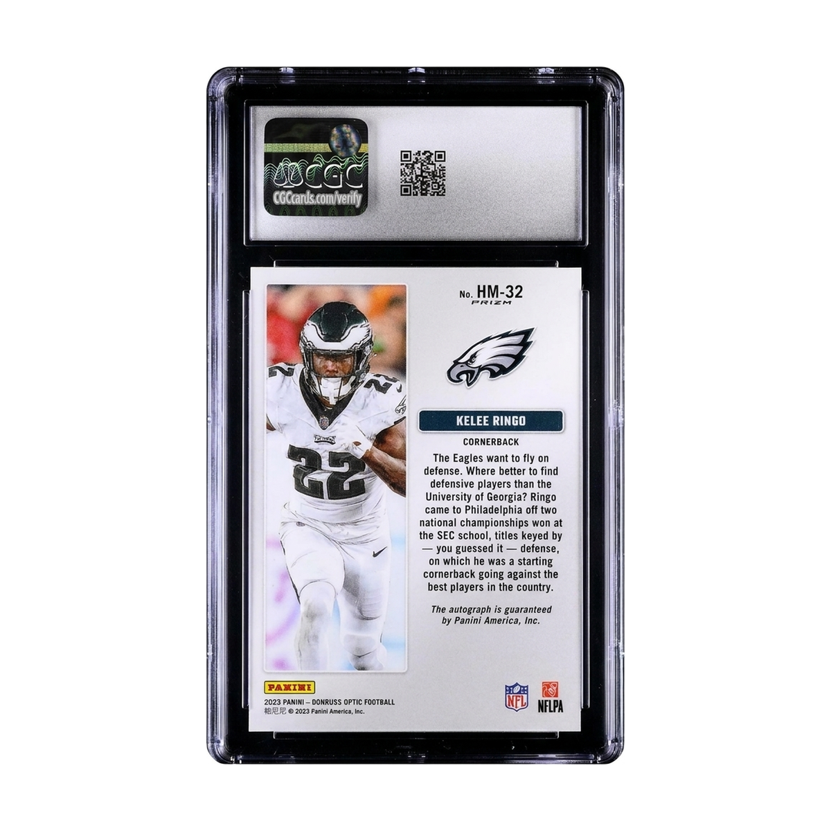 2023 Donruss Optic Hash Marks Autographs Kelee Ringo #HM-32 Auto CGC 10