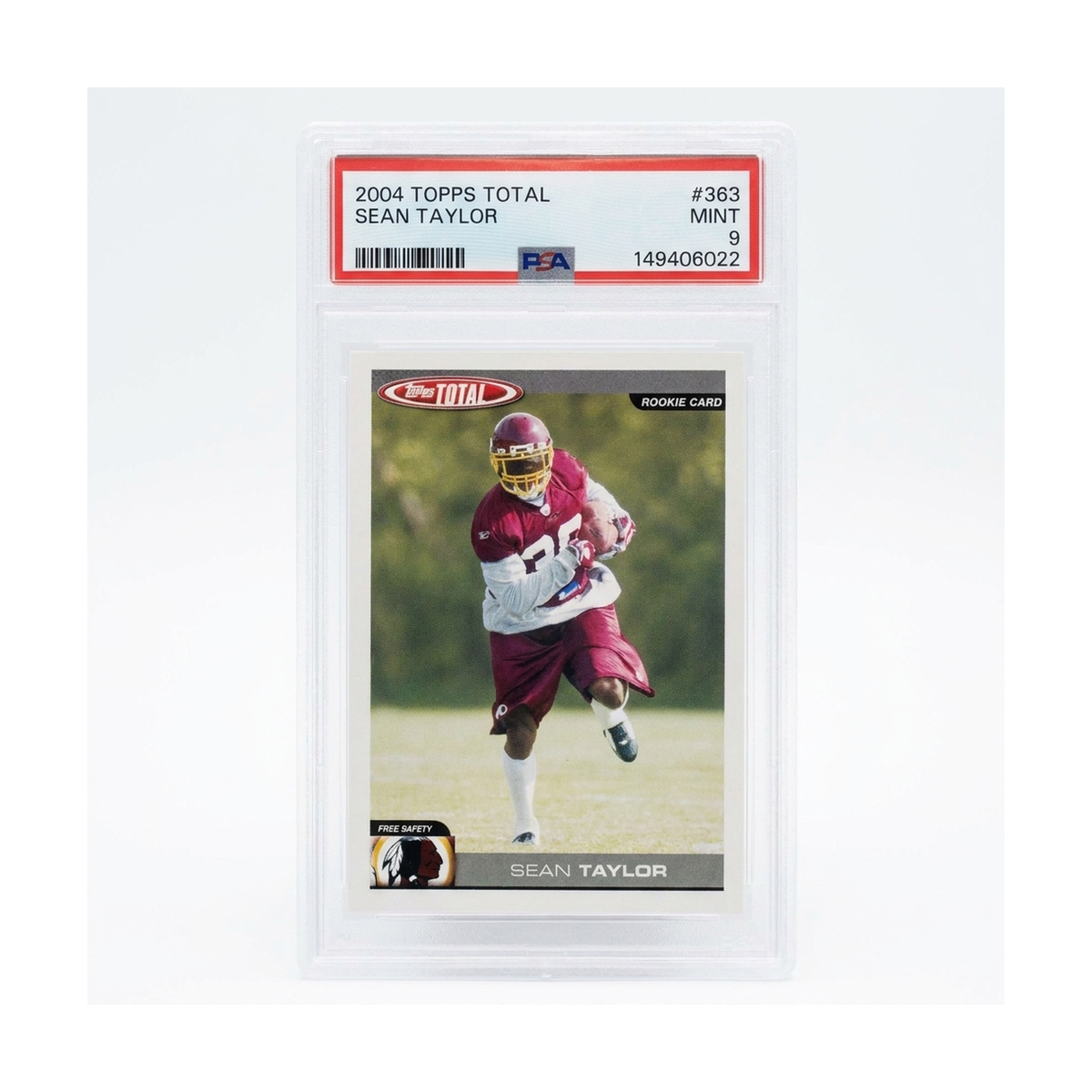 2004 Topps Total Sean Taylor #363 Rookie Card PSA 9