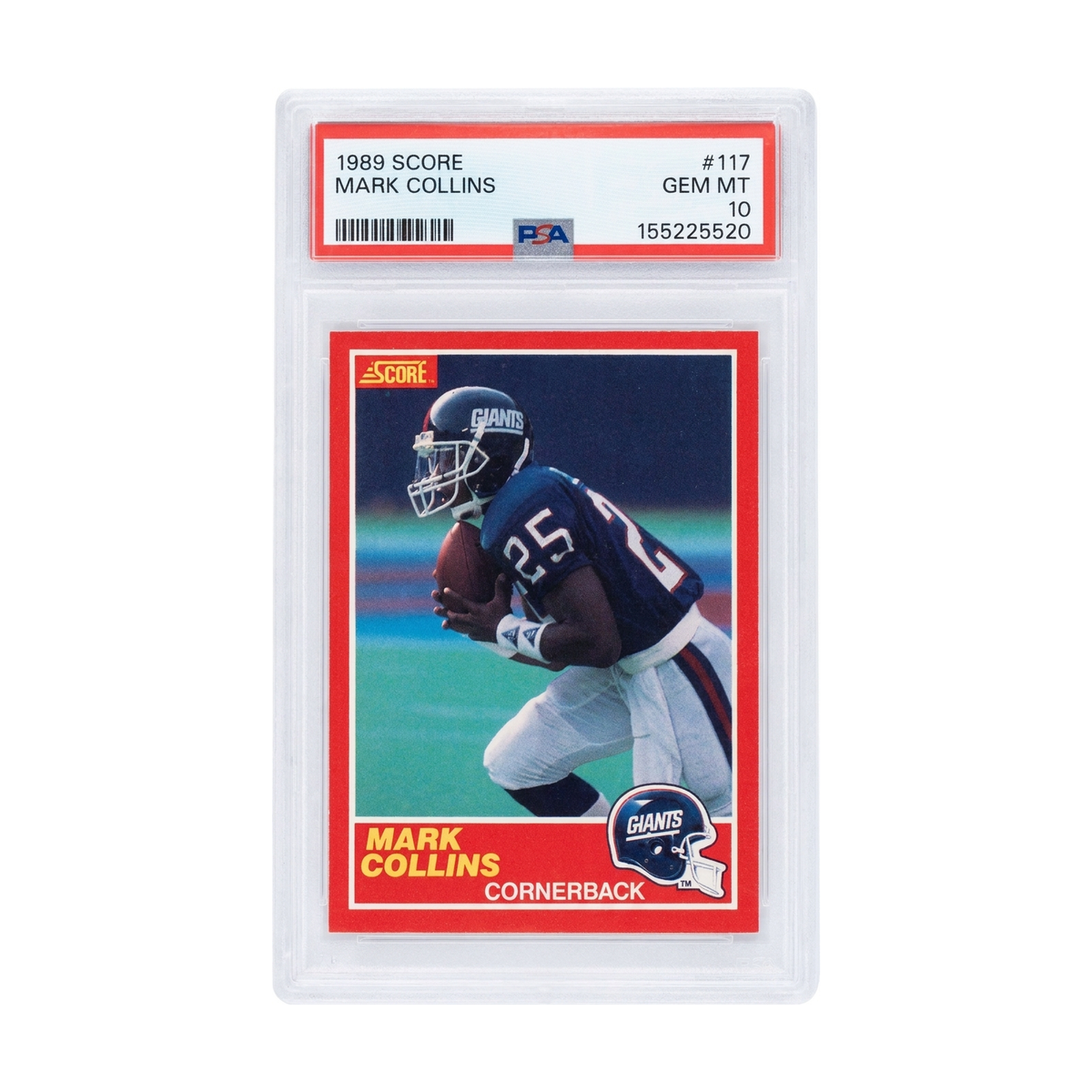 1989 Score Mark Collins #117 PSA 10