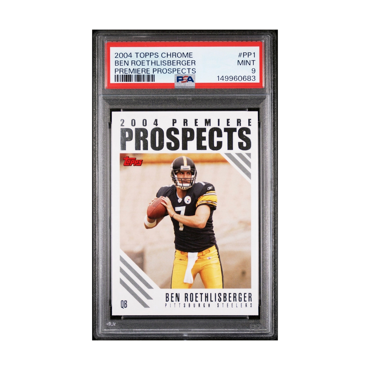 2004 Topps Chrome Ben Roethlisberger Premiere Prospects #PP1 PSA 9