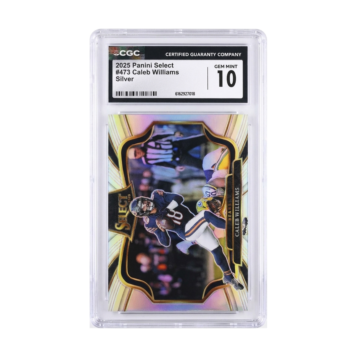 2025 Panini Select Caleb Williams #473 Field Level Silver CGC 10