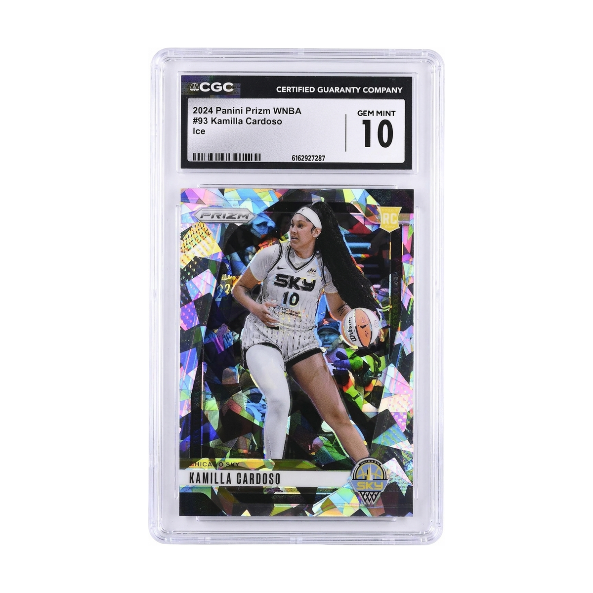 2024 Panini Prizm WNBA Kamilla Cardoso #93 Ice CGC 10
