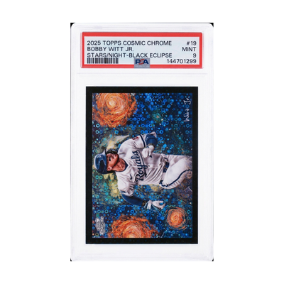 2025 Topps Cosmic Chrome Bobby Witt Jr. #19 Stars/Night-Black Eclipse PSA 9