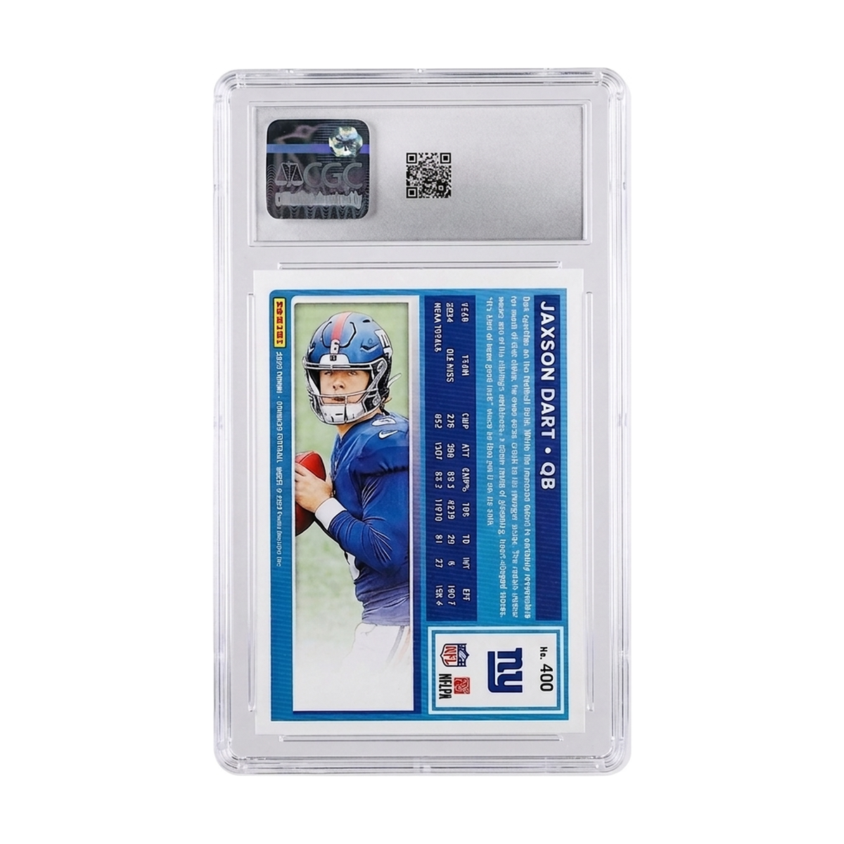 2025 Donruss Jaxson Dart #400 Rated Rookie CGC 8.5