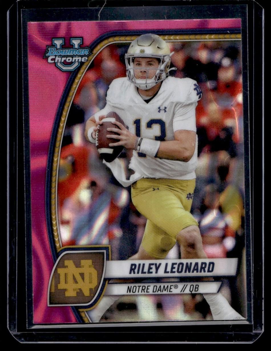 2024 Bowman Chrome #154 Riley Leonard Notre Dame