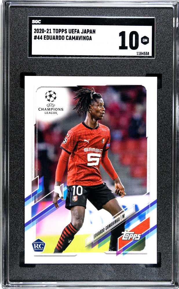 2020 Topps UEFA Champions League Japan Eduardo Camavinga #44 SGC 10