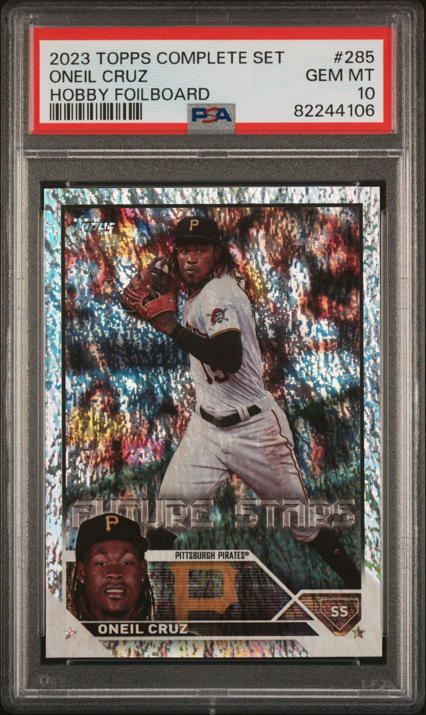 2023 Topps Complete Set Hobby Foilboard Oneil Cruz #285 PSA 10