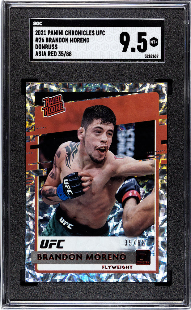 2021 Chronicles UFC Donruss Rated Rookie Red Brandon Moreno #26 /88 SGC 9.5