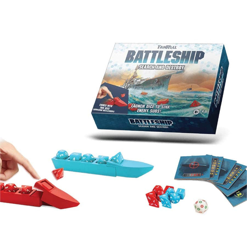 Fanroll Battleship Search and Destroy - Dice-Based Naval Combat Game