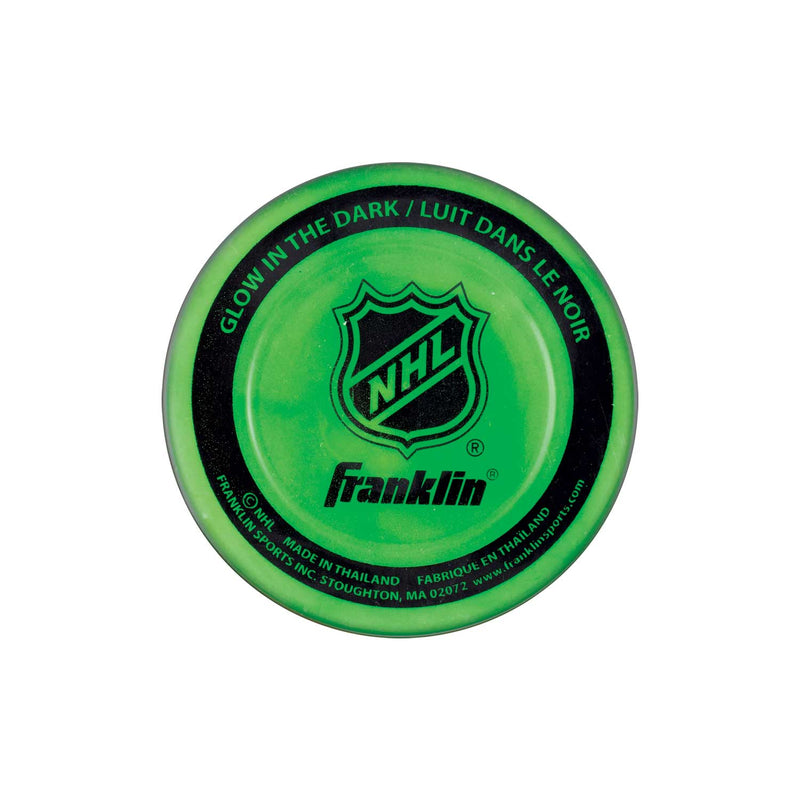Franklin Sports Glow in the Dark Hockey Puck - 2.0oz Lightweight