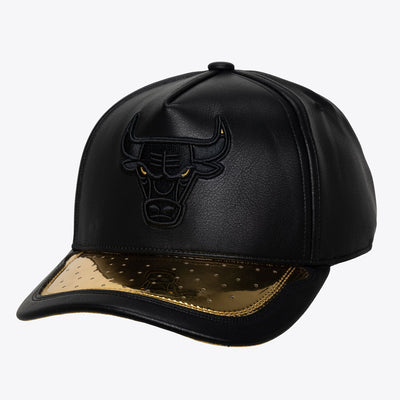 Mitchell & Ness Chicago Bulls Black/Gold Day One Pro Pinch Snapback Hat