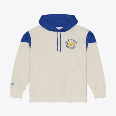 Mitchell & Ness Golden State Warriors Cream Retro Roots French Terry Hoodie