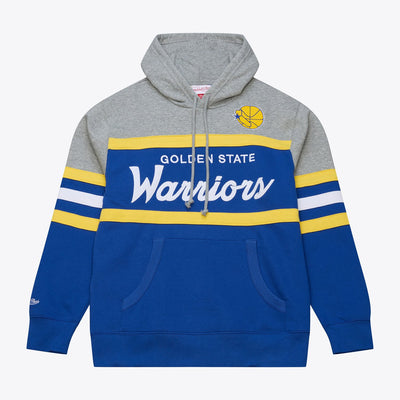 Mitchell & Ness Golden State Warriors Royal Head Coach Pullover Hoodie